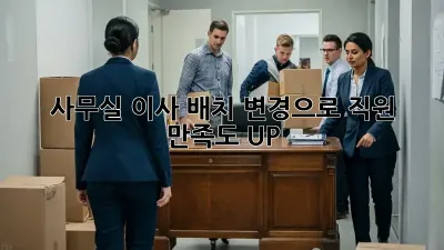 사무실 이사? 배치 변경으로 직원 만족도 UP!